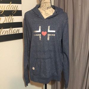 Like new blue hoodie long sleeve t shirt